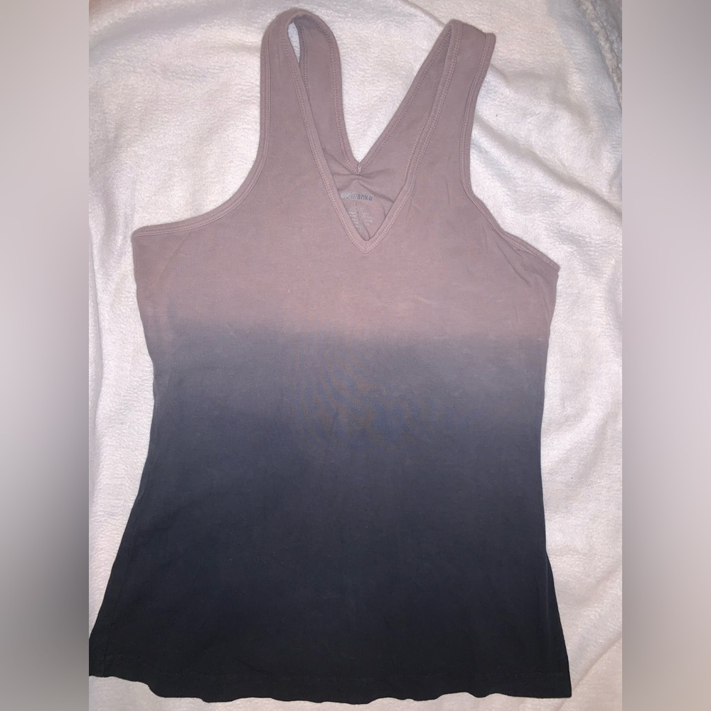 Marika Ombre Brown to Black Tank Top